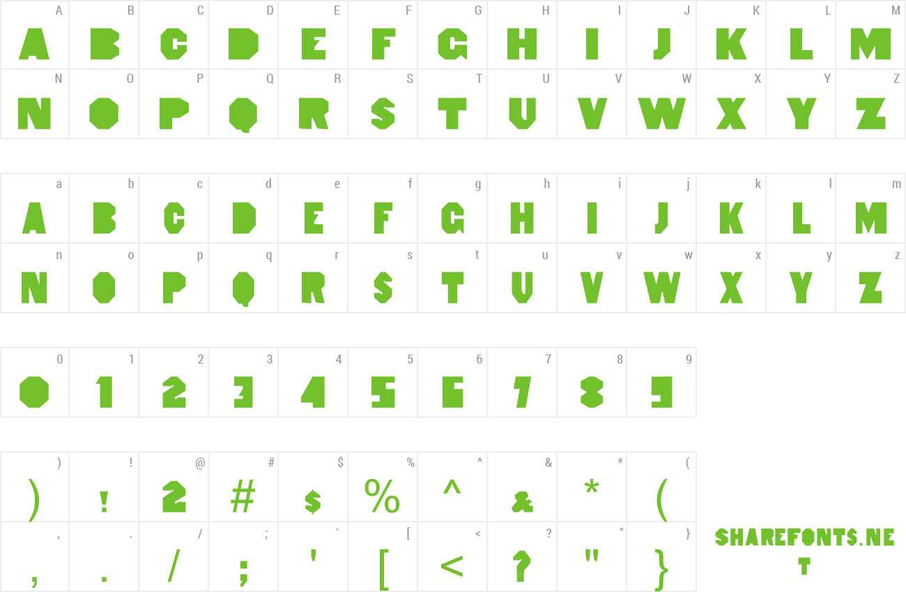 Font Heptagon French Limited Free Edition preview